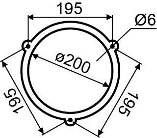 Дзвоник EBL-2002 (200 мм)