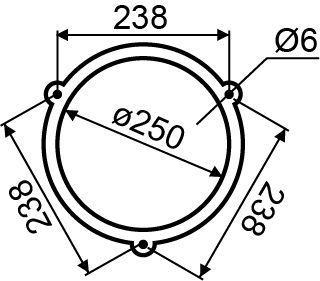 Дзвоник EBL-2502 (250 мм)