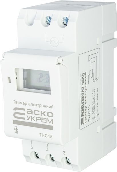 Таймер тижневий електронний THC15