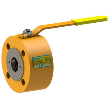 Кран кульовий міжфланцевий 11лс51п PN40 Ду 80/80 (L=125mm
