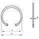 Стопорное внутреннее кольцо под отверстие 14 мм SEG W