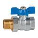 Кран кульовий латунний з американкою Genebre 3046 07 1 1/4" DN32 PN25