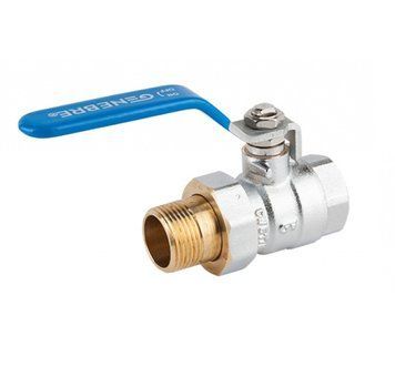 Кран кульовий латунний з американкою Genebre 3048 06 1" DN25 PN25