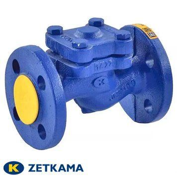 Клапан обратный подъемный фланцевый Zetkama 287A Ду 15 Ру 16