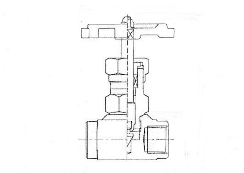 Вентиль голковий стальний Genebre 2221 03 3/8" DN4 PN220