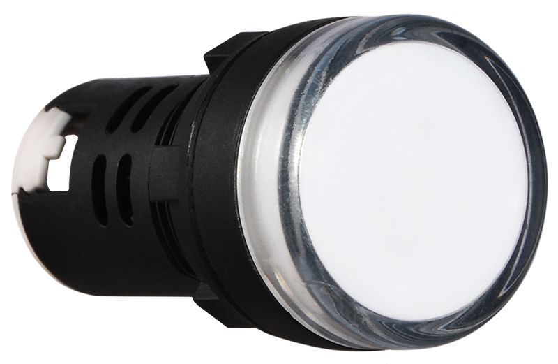 Сигнальна арматура AD22-22DS біла 220V DC