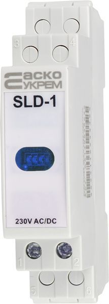 Модульний сигнальний індикатор 230V AC/DC SLD-1 синій