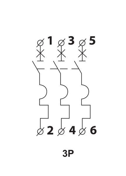 Модульний автоматичний вимикач UTrust 3р 10А С 6kА