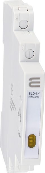 Модульний сигнальний індикатор 9mm 230V AC/DC SLD-1H жовтий